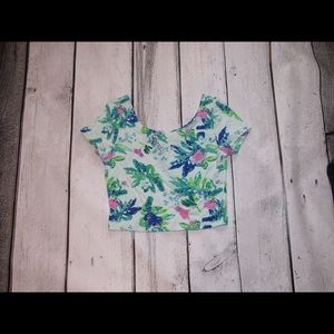 Floral crop top